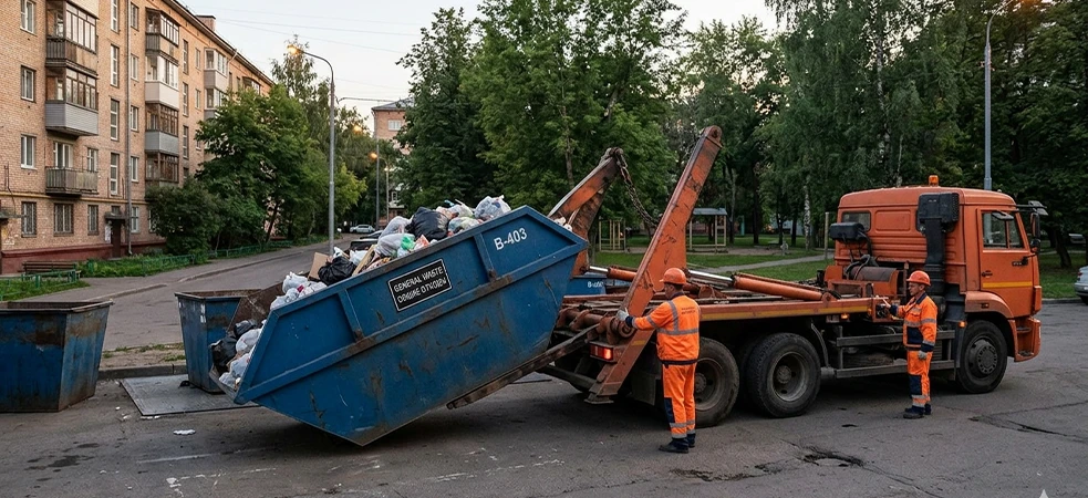 Вывоз мусора бункерами
